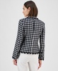Women's Notched-Collar Tweed Fringe Jacket