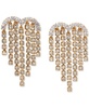 Cubic Zirconia Heart Fringe Chandelier Drop Earrings