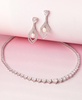 Cubic Zirconia Graduated 17" Necklace in Sterling Silver, Created for Macy's