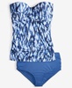 Women's Shirred Bandini Top & High-Waist Bottoms 