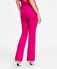 Women's Compressor Fly-Front Flare-Leg Pants, Created for Macy's