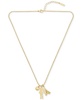 Gold-Tone Umpire Green Crocodile Pendant Necklace, 23-2/3" + x" extender