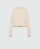 Women's Buttoned Knit Braided Cardigan