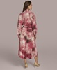 Women's Printed Tie-Neck A-Line Dress