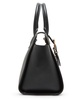 Sculpted Buckle with Convertible Strap Satchel Bag