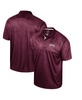 Men's Maroon Mississippi State Bulldogs Honeycomb Raglan Polo Shirt