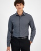 Men's Slim-Fit 4-Way Stretch Medallion Dress Shirt, Created for Macy's