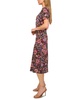 Women's Floral-Print Short-Sleeve Midi Dress