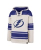 Men's Oatmeal Tampa Bay Lightning Rockaway Lace-Up Pullover Hoodie