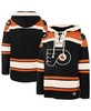 Men's Black Philadelphia Flyers Big Tall Superior Lacer Fleece Pullover Hoodie