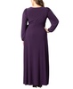 Women's Plus Size Modern Muse Long Sleeve Wrap Gown