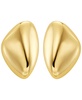 Brass Pebble Statement Earrings