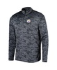 Men's Black Pittsburgh Steelers Brigade Quarter-Zip Sweatshirt