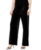 Petite Velvet Pull-On Straight-Leg Pants