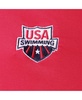 Men's Red USA Swimming Swim Sand Save Polo Shirt