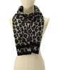 Women's Brushed Three Color Leopard Scarf