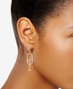 by Nadri 18k Gold-Plated Mixed Stone Champagne Glass Drop Earrings