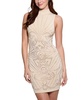 Women's Calista Rhinestone Mock Neck Sleeveless Dress