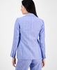 Women's Striped Faux-Double-Breasted Blazer
