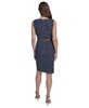 Women's Textured Stripe Knit Sleeveless Dress