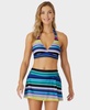 Women's Marilyn Striped Halter Bikini Top & Swim Skirt