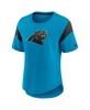 Women's Blue Carolina Panthers Primary Logo Fashion Top