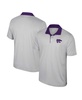 Men's Gray Kansas State Wildcats Tuck Striped Polo
