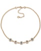 2-Pc. Gold-Tone Multi-Stone Crystal Pendant Necklace, 16" + 3" extender