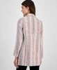Women's Tweed Faux Double-Breasted Jacket