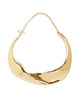 Gold Sculpted Statement Collar Necklace