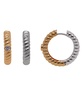 Two-Tone Reversible Hoop Earrings