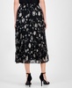 Chiffon Pull-On Pleated Skirt