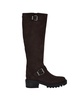 Women's Lenni Knee High Suede Lug Sole Buckle Riding Boots