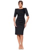 Women's Boat-Neck Rhinestone-Trim-Sleeve Dress
