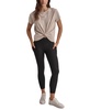 Women's Cotton Stud Logo Knot-Front T-Shirt