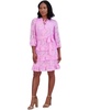 Women's V-Neck Tiered Ruffle-Trim Tie-Waist Dress