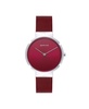 Women's Classic Red Stainless Steel Mesh Bracelet Watch 31mm