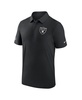 Men's Black Las Vegas Raiders Sideline Coaches Performance Polo Shirt