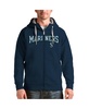 Men's Navy Seattle Mariners Team Logo Victory Full-Zip Hoodie