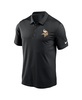 Men's Black Minnesota Vikings Franchise Team Logo Performance Polo