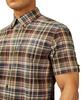 Men's Gradient Check Short Sleeve Shirt