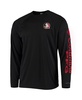 Men's Black Florida State Seminoles Terminal Tackle Omni-Shade Raglan Long Sleeve T-shirt
