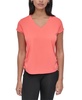 Sport Women's Crewneck Short-Sleeve Side-Ruched Top