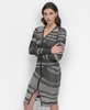 Women's Long Sleeve Printed Zipper Front Dress