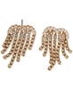 Cubic Zirconia Heart Fringe Chandelier Drop Earrings