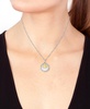 EFFY® Diamond Disc & Butterfly Two Charm 18" Pendant Necklace (1/4 ct. t.w.) in Sterling Silver & Gold-Plate