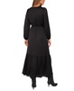 Women's Drawstring-Waist Button-Front Maxi Dress