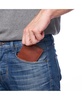 Mens Slimfold Wallet RFID Safe Bifold Genuine Leather ID Window