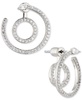 AVA NADRI Cubic Zirconia Front Back Circle Drop Earrings