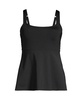 Women's Adjustable Scoop Neck Flutter Tankini Top